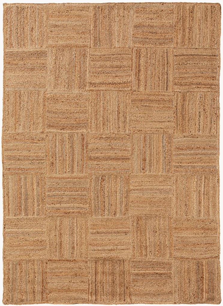 Handgeweven juten vloerkleed Jutta