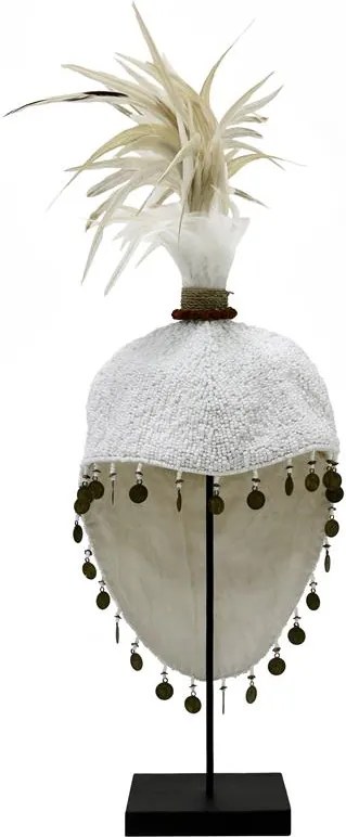Ornament Papue hoed wit