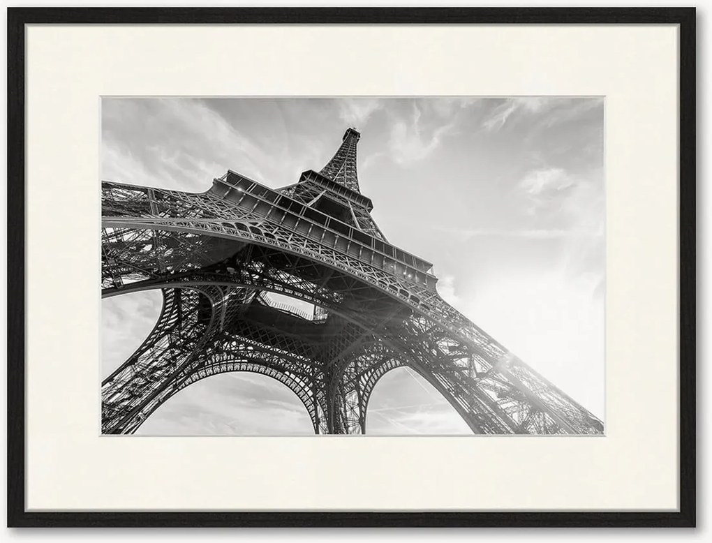 Ingelijste digitale print Eiffel Tower Against Sun