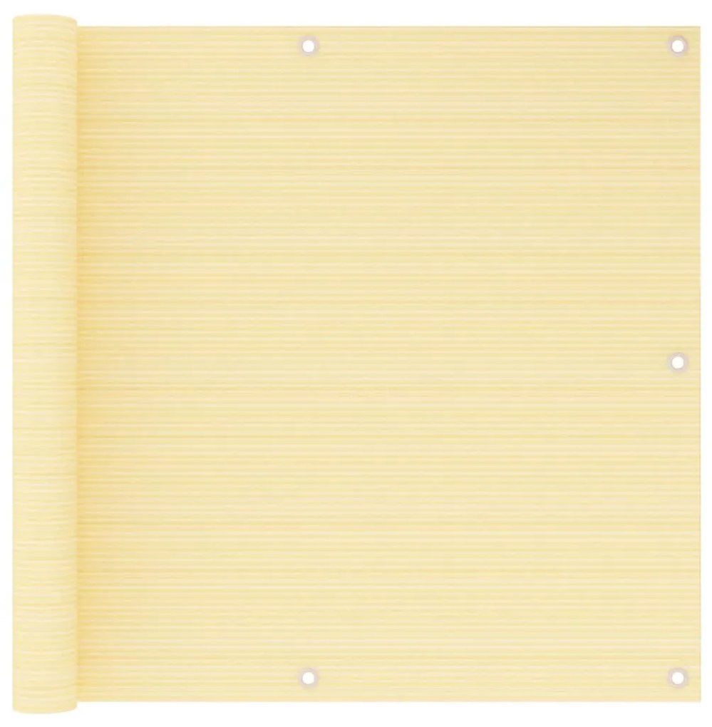 vidaXL Balkonscherm 90x400 cm HDPE beige