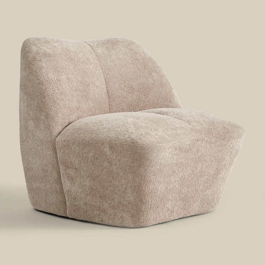 Moderne Fauteuil Beige