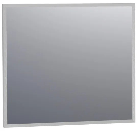 BRAUER Silhouette Spiegel - 80x70cm - zonder verlichting - rechthoek - aluminium - SP-ON80RHA