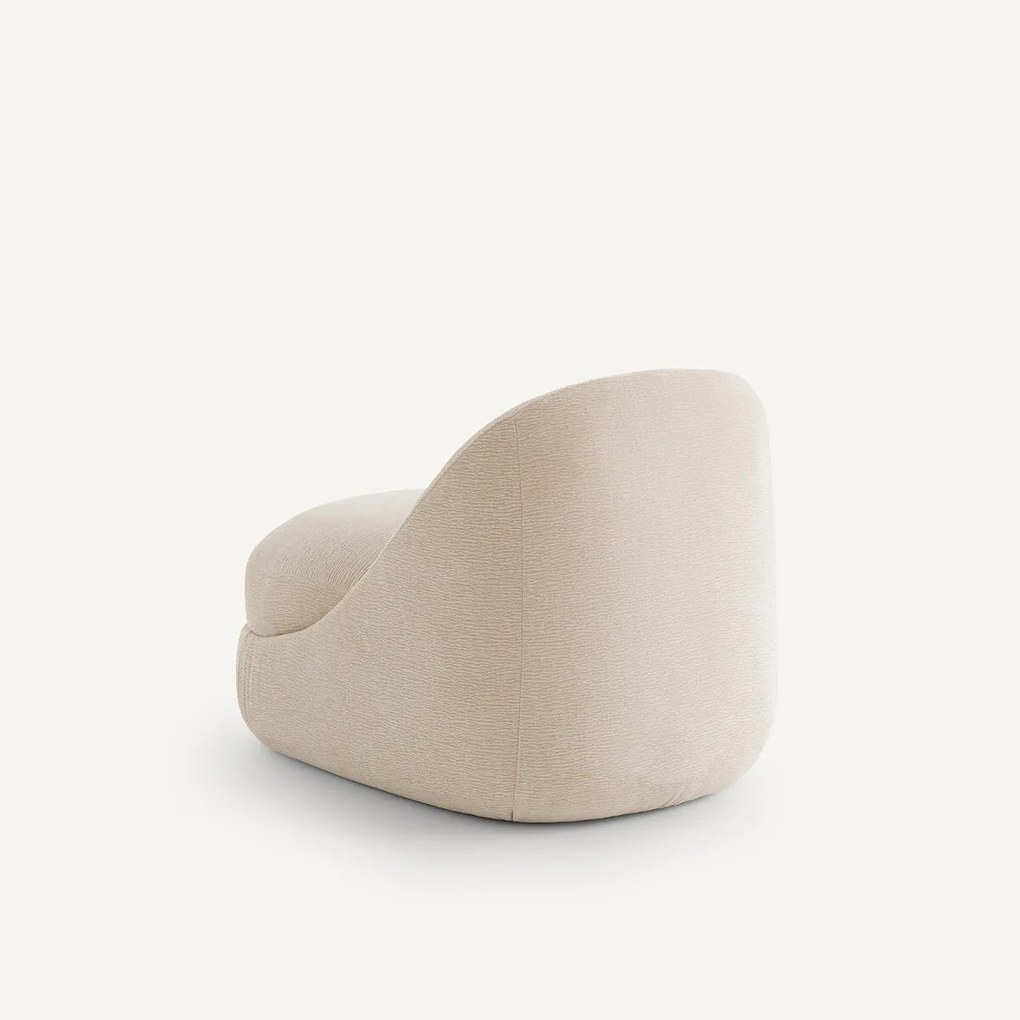 Compacte fauteuil in crêpe stof, Akena