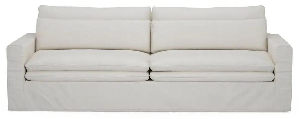 Rivièra Maison - Continental Sofa 3,5 seater, oxford weave, alaskan white - Kleur: wit