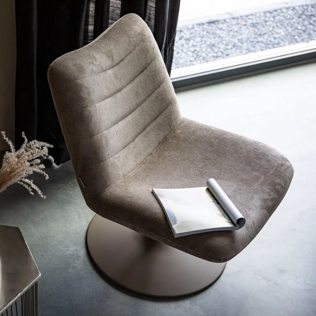 Zuiver Bubba Beige Draaifauteuil Retro Design