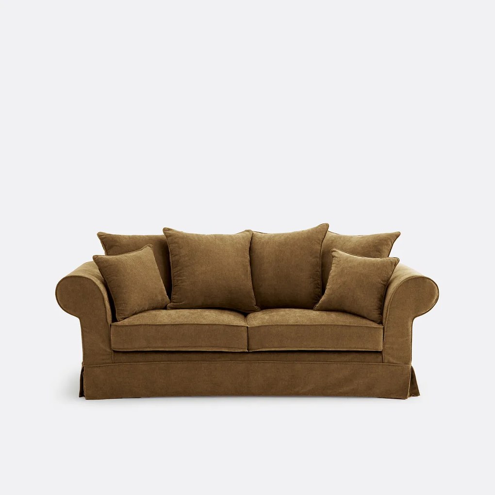 2-, 3- of 4-zitsbank met afneembare hoezen, in gemêleerd polyester, ADELIA