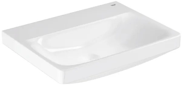 Grohe Euro Ceramic Wastafel - vrijhangend - 60x47cm - zonder kraangat - zonder overloop - exclusief wandbevestiging - alpine wit 102416sh00