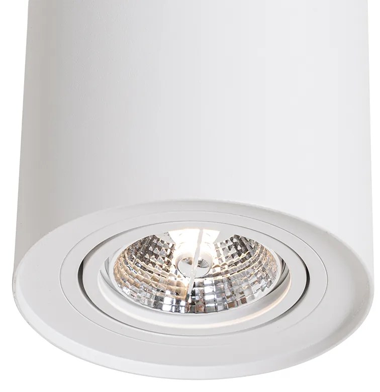 Moderne plafondSpot / Opbouwspot / Plafondspot wit draai- en kantelbaar AR70 - Rondoo Up Modern GU10 Binnenverlichting Lamp
