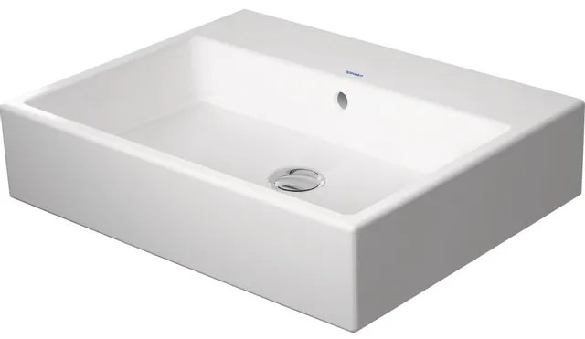 Duravit Vero Air Wastafel - 60x47cm - zonder kraangat - met overloop - geslepen - wondergliss - wit 23506000281