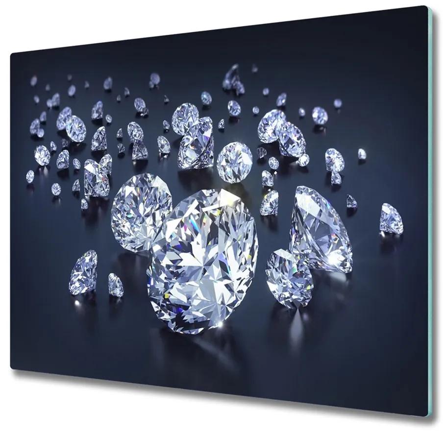 snijplank van glas Diamanten 60x52cm