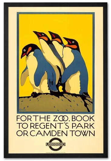 For the Zoo book to Regent's Park, print met frame