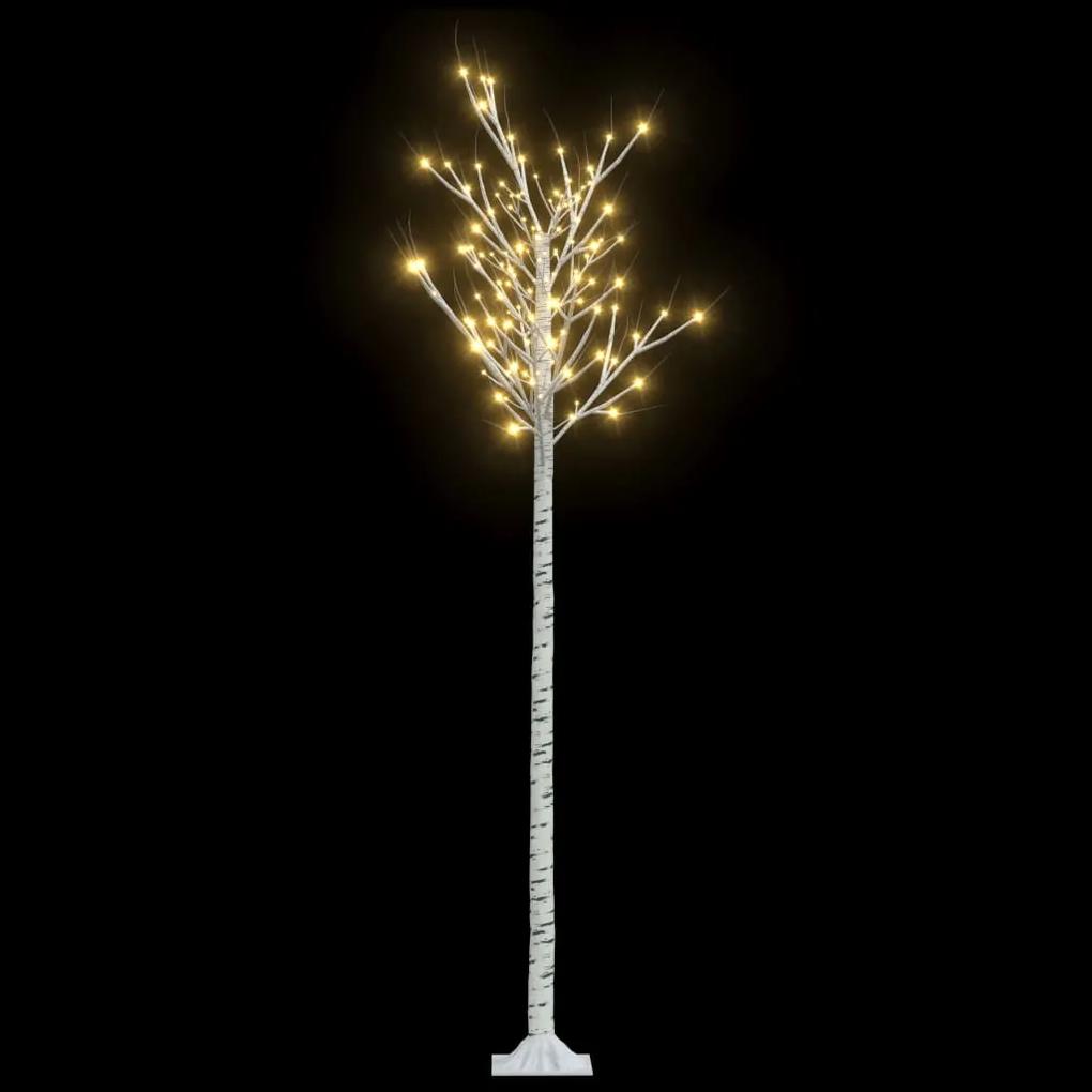 vidaXL Kerstboom wilg met 200 LED's binnen en buiten 2,2 m warmwit