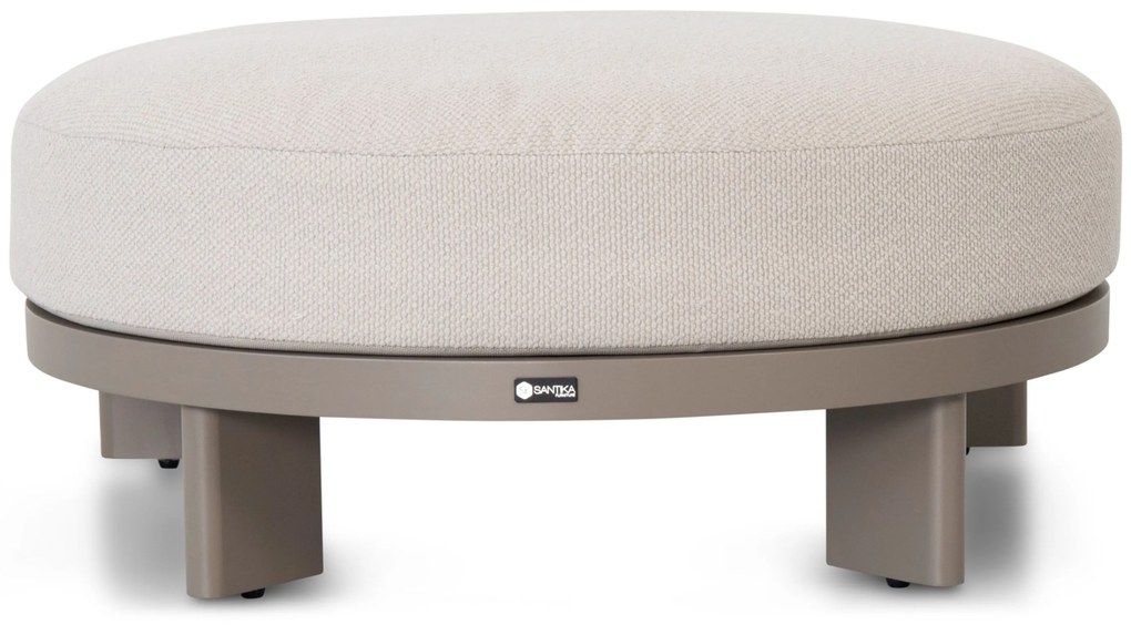 Loungeset tuin 6 personen Aluminium Taupe Santika Furniture Santika