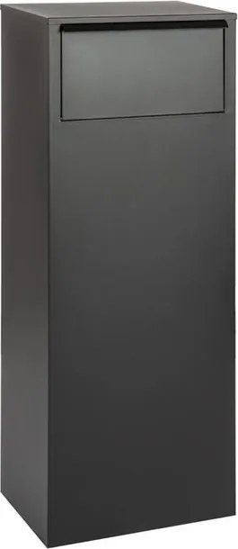 Famiflora pakketbrievenbus BOX met sleutelslot - mat zwart - 105 x 39 x 27 cm - topkwaliteit!