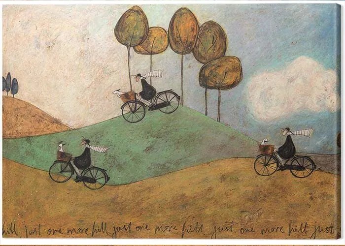 Schilderij op canvas Sam Toft - Just One More Hill