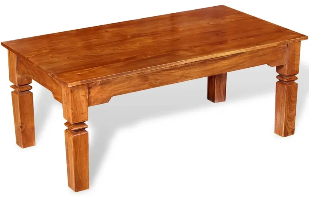 vidaXL Salontafel 110x60x45 cm massief hout