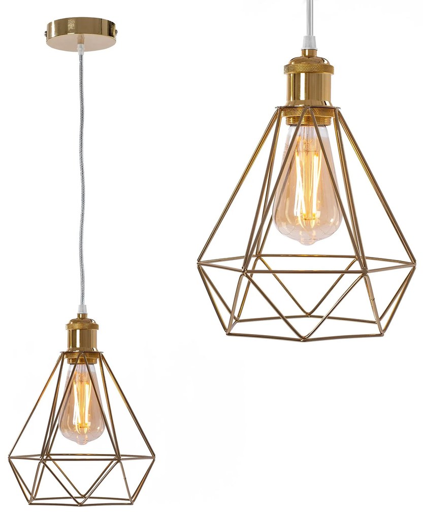 HANGLAMP DIAMOND Licht Goud 392197