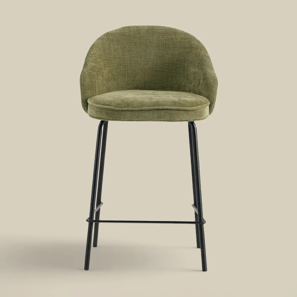 Barkruk Met Ronde Rugleuning Groen