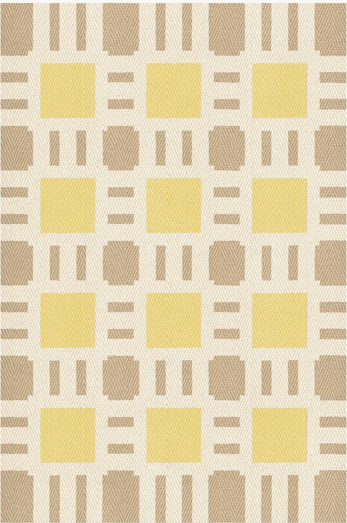 Handgeweven juten vloerkleed Sunny Side Up