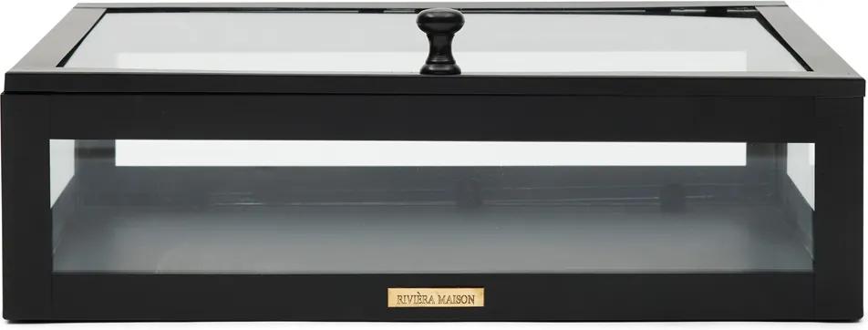 Rivièra Maison - All Time Favourite Storage Box black 45x30 - Kleur: zwart