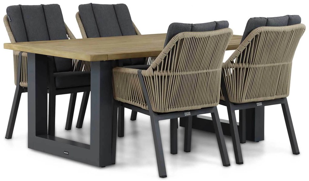 Tuinset 4 personen 180 cm Rope Taupe Lifestyle Garden Furniture Verona/Talai