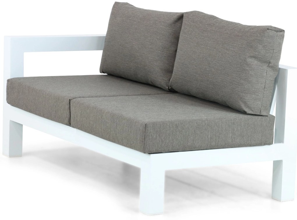 Hoek loungeset 5 personen Aluminium Wit Lifestyle Garden Furniture Luca