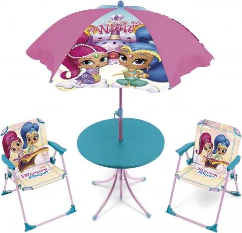 Tuinset Shimmer and Shine meisjes roze/blauw 4-delig