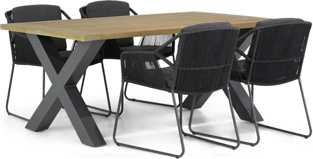 4 Seasons Outdoor Accor/Cardiff 180 cm dining tuinset 5-delig