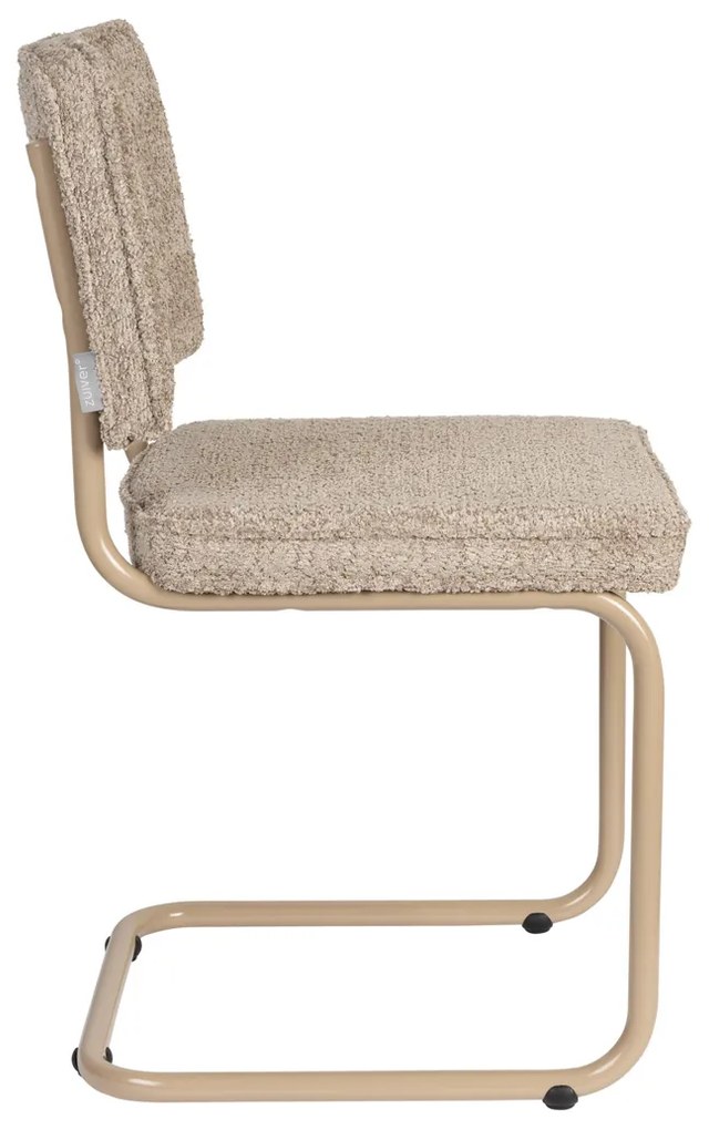Zuiver Ridge Soft Retro Design Stoel Teddy Beige