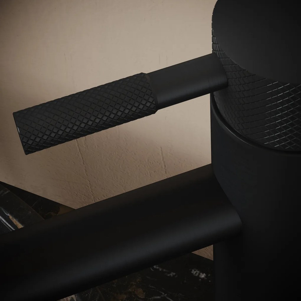 Saniclear Plus Curved wastafelkraan zwart mat