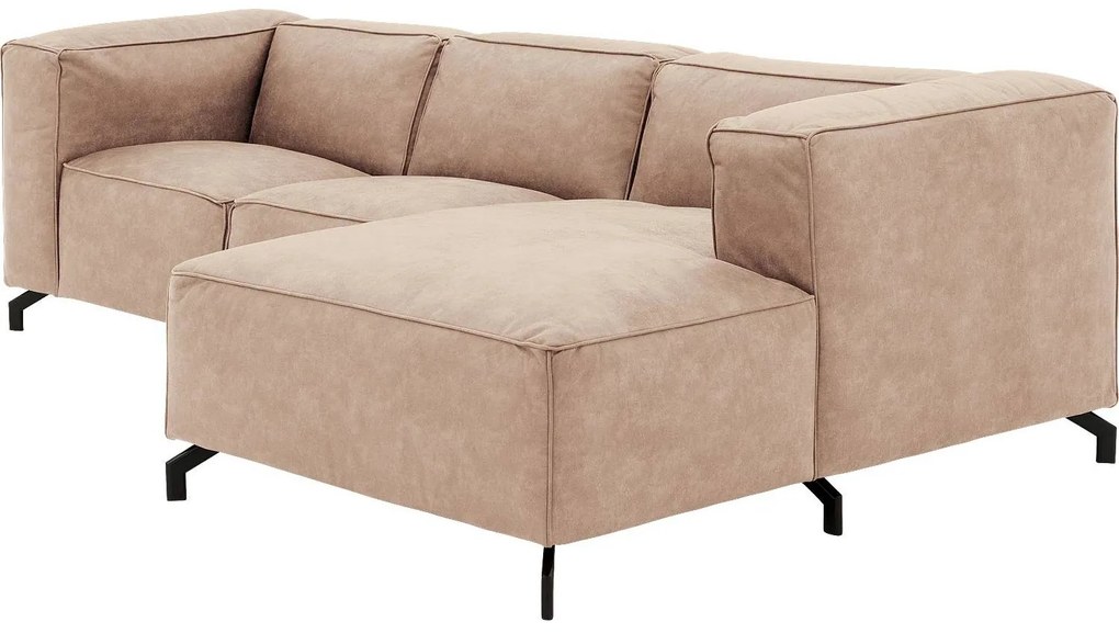 Goossens Bank Calvin beige, micro leer, 2-zits, modern design