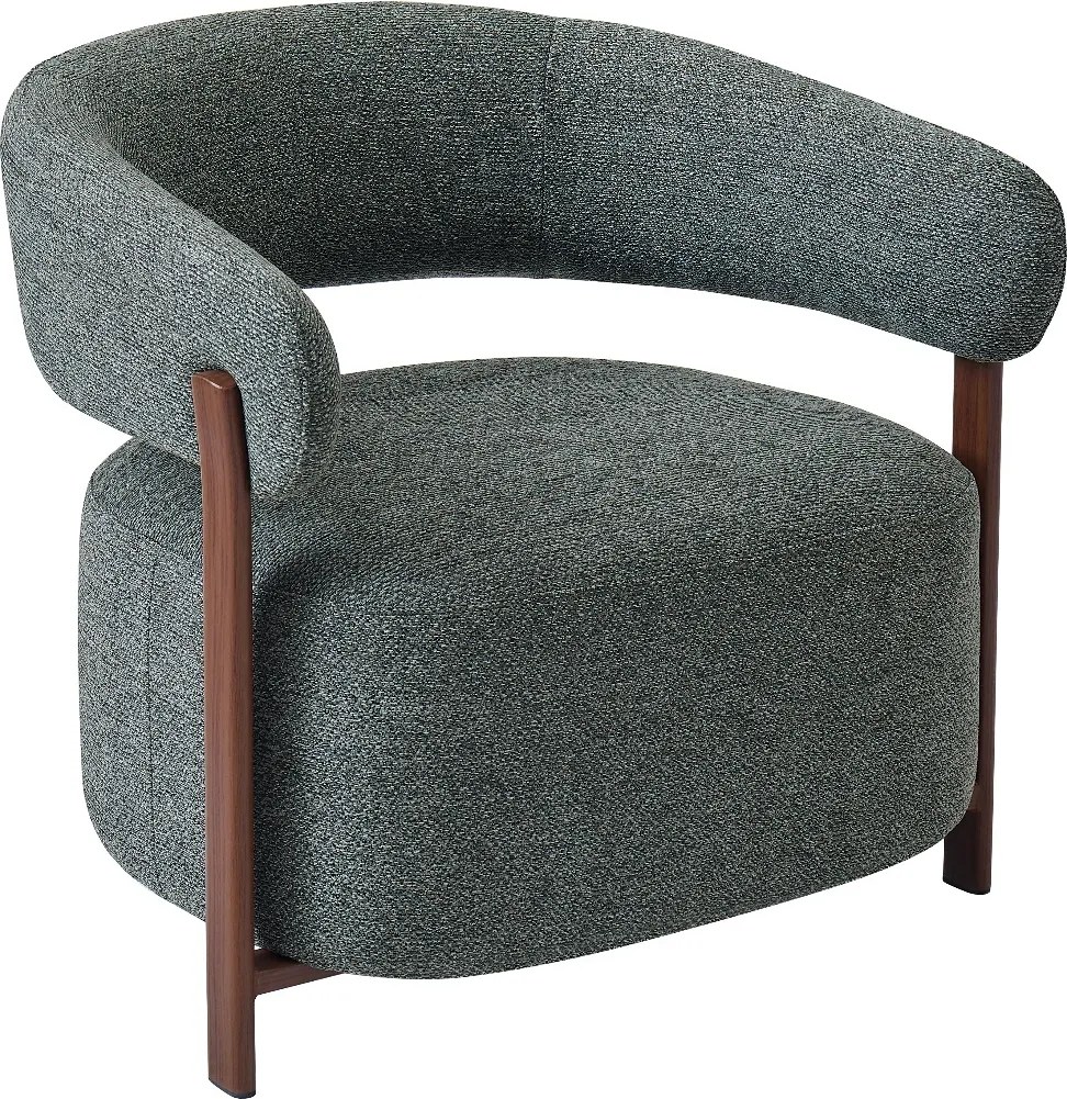 Groene Fauteuil Met Ronde Rugleuning