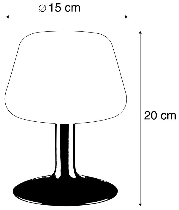 Tafellamp messing met opaal glas incl. LED en touch dimmer - Tilly Modern G9 rond Binnenverlichting Lamp