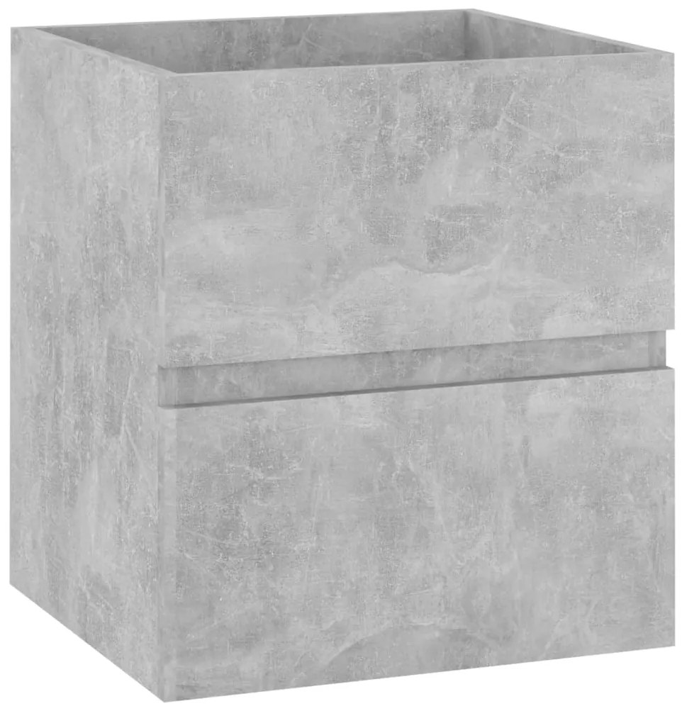 vidaXL Wastafelkast 41x38,5x45 cm spaanplaat betongrijs
