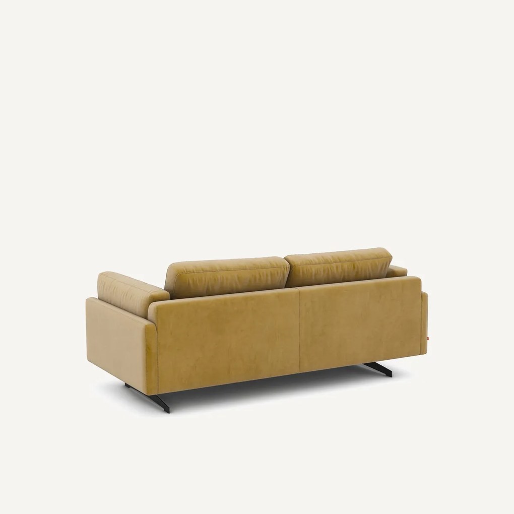 Bank in fluweel, 2-zit, César