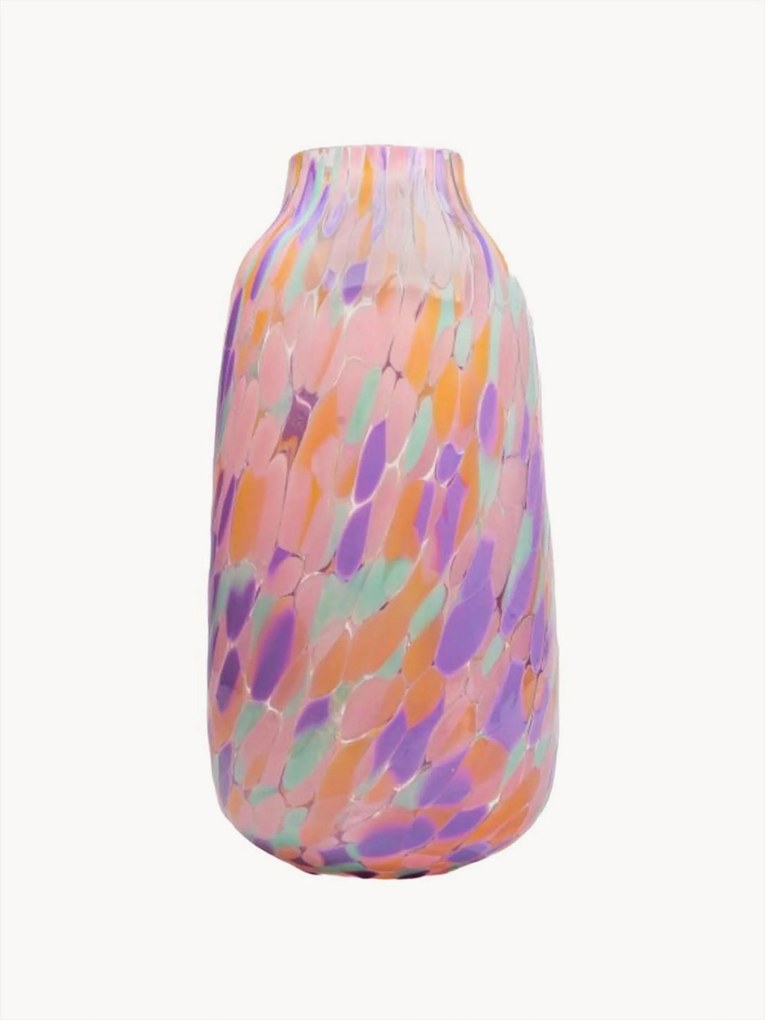 Mondgeblazen vaas Confetti, H 26 cm