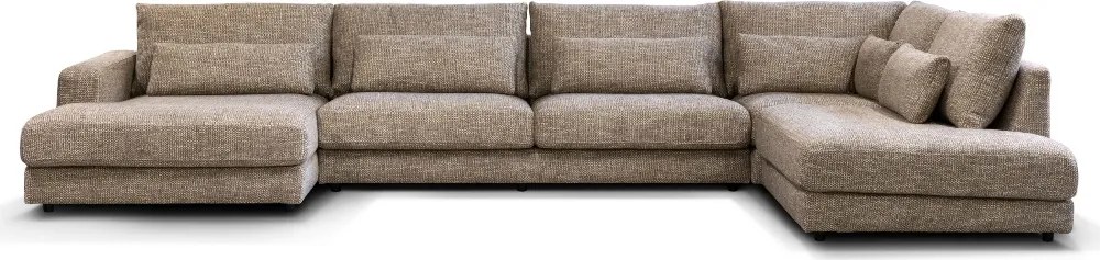 PEPP Interiors Como U Bank Met Ottoman Rechts Beige Silencio 19