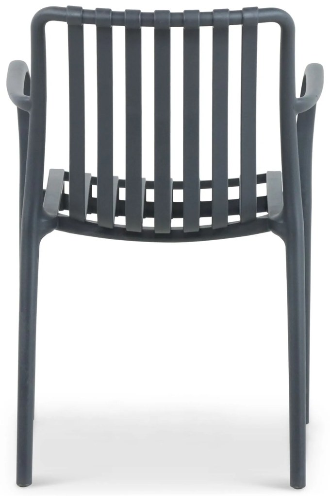 Tuinstoel stapelbaar Kunststof Grijs-antraciet Domani Furniture Vento