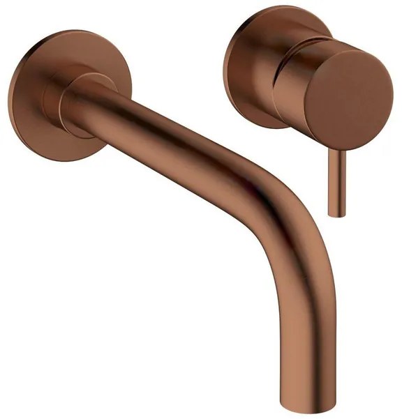 Crosswater MPRO inbouw wastafelkraan 2 gats met inbouwdeel en 14cm en 22cm uitloop geborsteld brons SW928159/2x sw84108