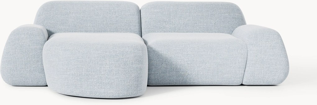 Modulaire bouclé hoekbank Wolke (3-zits)