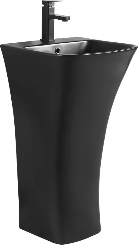 Mexen Nel vrijstaande wastafel 45 x 44 cm, mat zwart - 26134570