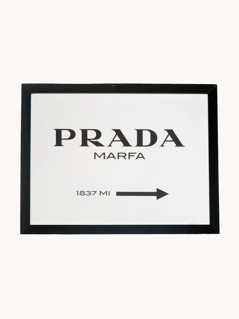 Ingelijste digitale print Prada Marfa