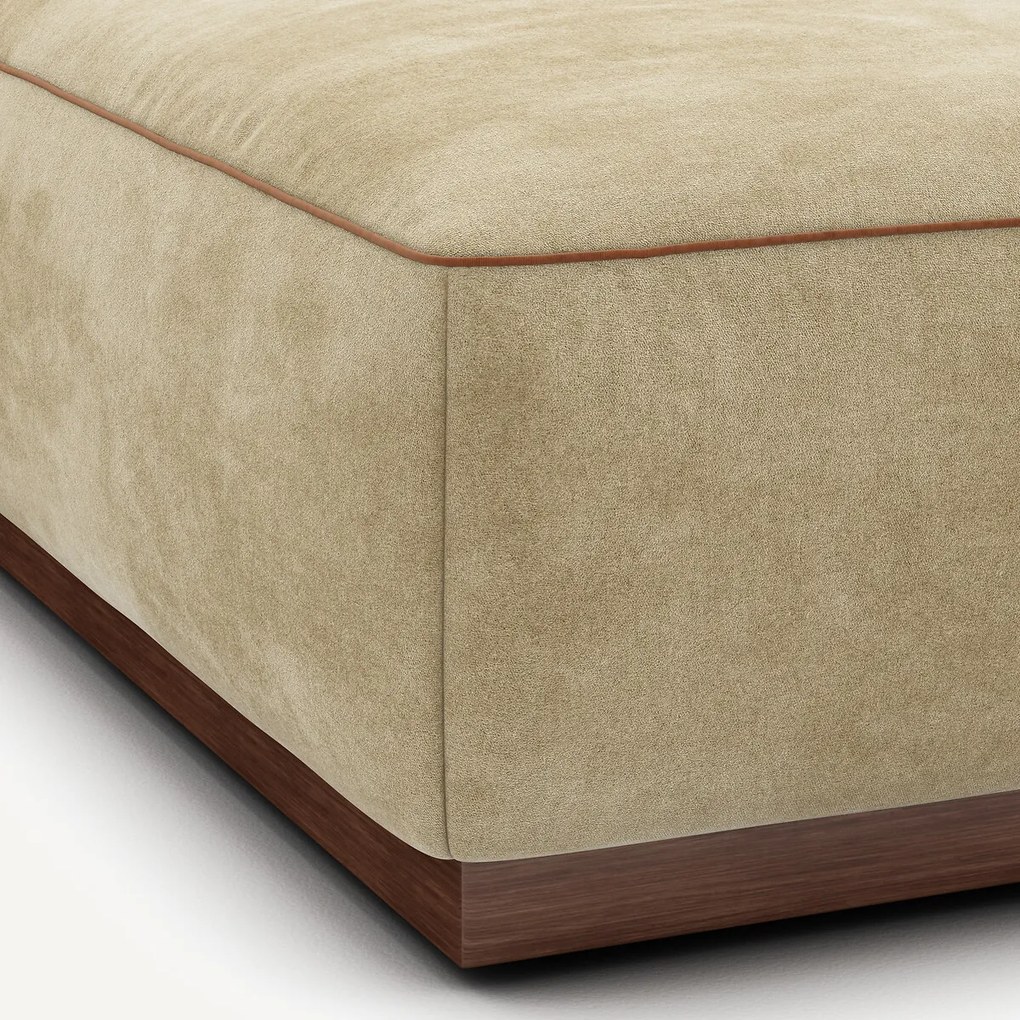 Voetensteun in stonewashed fluweel, JACOPO