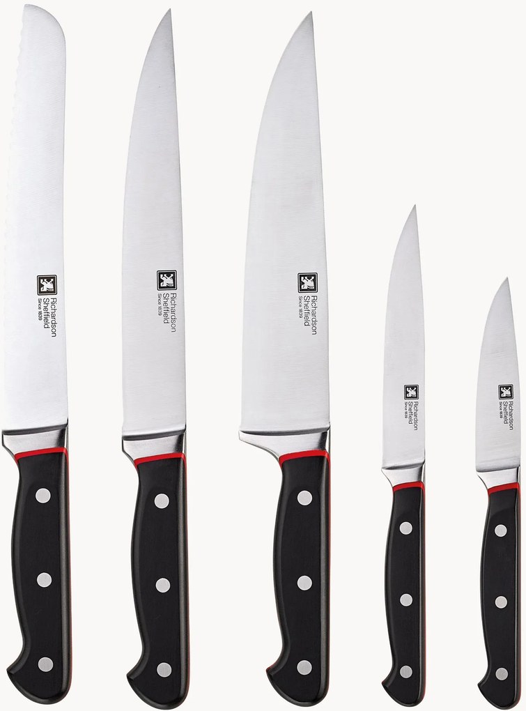 Keukenmessen set Velocity met blok, 6-delig