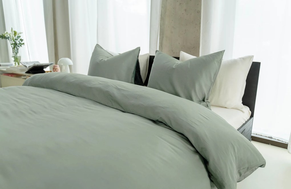 Kayori Saya Dekbedovertrek Light Blue – Bij Swiss Sense