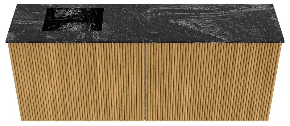 Mondiaz Joya DLux 100cm toiletmeubel oak met wastafel faye links zonder kraangat lava
