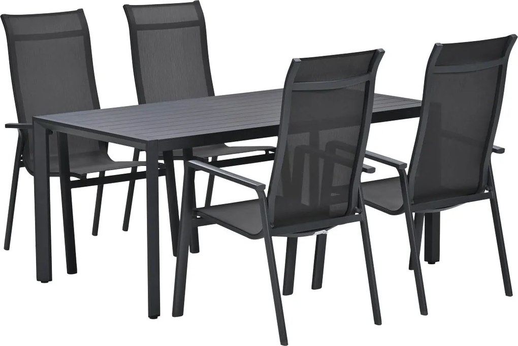 Garden Impressions Siena tuinset 5-delig - Kasper tuintafel 160x84 cm
