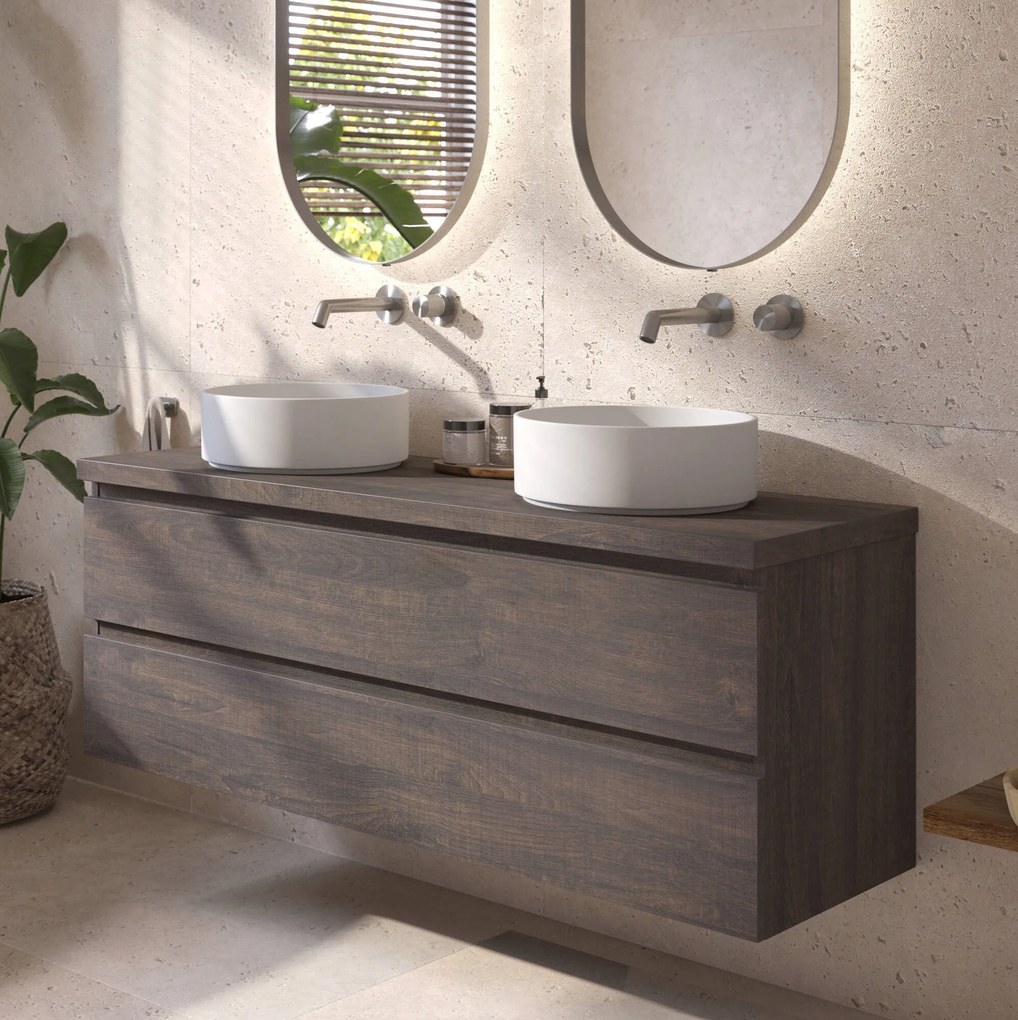 Ben Tendenza badmeubel incl. afdekblad 141x46x54cm prime oak