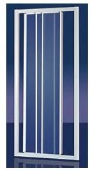 Plieger Economy schuifdeur 3-delig 2.2mm acryl 88/94x185cm aluminium