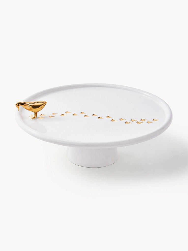 Handgemaakt keramisch serveerplateau Walking Duck